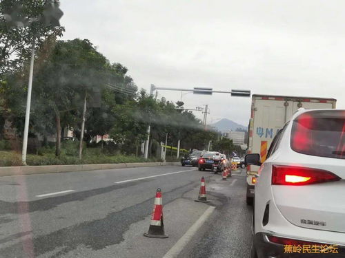 蕉岭某检测站门口车辆逆行成隐患，折射监管与规划难题